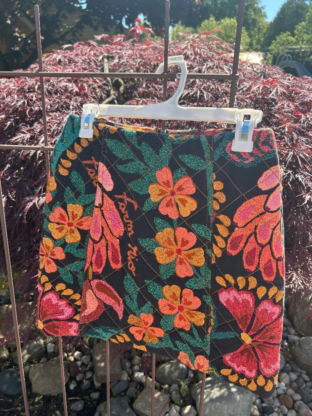 Farm Rio Palm Quilted Skirt Size XS